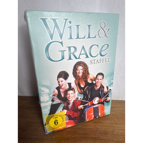 Will & Grace DVD Staffel 1 and 2 German Import REGION 2 DVD 8 Disc Box Set EUC - Picture 5 of 10